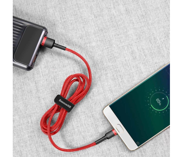 Baseus Kabel Cafule Cable CAMKLF-B09 USB-A /micro USB 1 m czerwony - 1502019 - zdjęcie 3